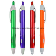 Stylo en plastique transparent, stylo à bille de promotion (LT-C728)